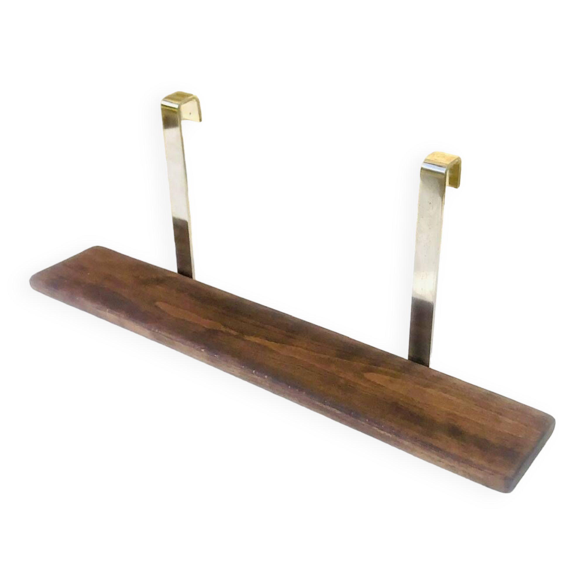 Vintage wall shelf, hanging, metal and wood