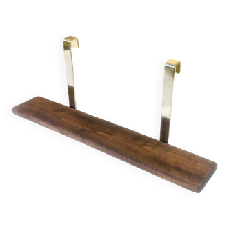 Vintage wall shelf, hanging, metal and wood