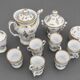 Limoges porcelain tea/coffee service – Maison Giraud, gold decoration – X