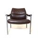 Röder Söhne leather lounge chair by Miller Borgsen
