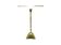 Candlestick, mid-century modern, brass, Poland, 1990s.