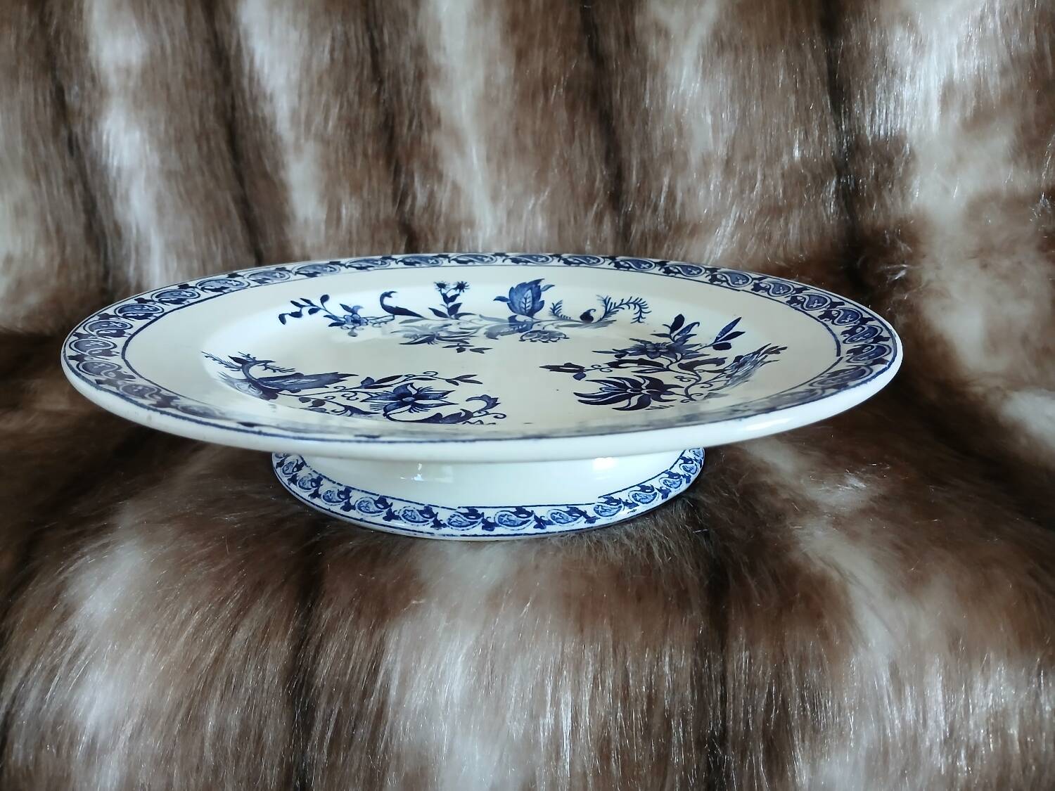 Small antique dish in ironstone