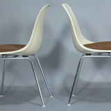 Series of 6 Eames chairs model DSX. Herman Miller edition