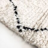 Moroccan Berber carpet Beni Ouarain hallway with black diamonds 2.94x0.85m