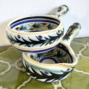 Poêlons Keraluc 2 coupelles céramique vintage 1970