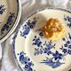 Assiettes à dessert Boch La Louvière Grand bouquet