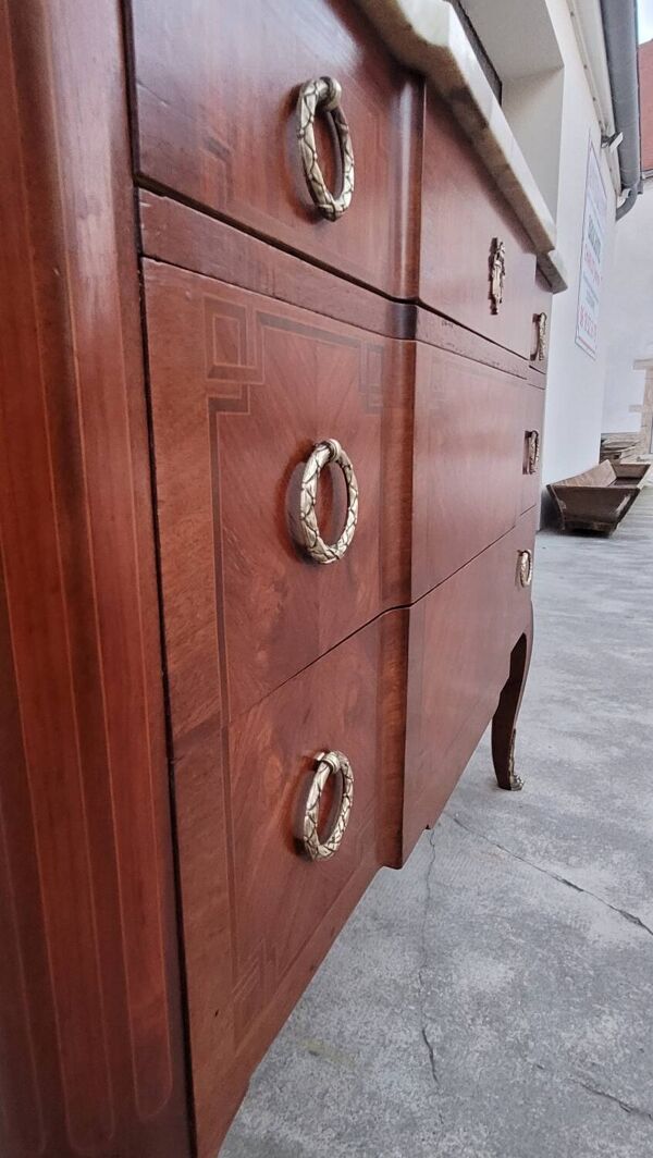 Commode Transition Louis XV Louis XVI bois de rose 19ème