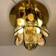 Murano & Brass Ceiling Lamp by J.T. Kalmar, Austria, 1960s