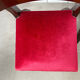 2 chaises art déco, velours rouge et palissandre