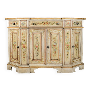 Hand-painted Venetian-style sideboard, mid-20th century
