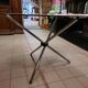 Roche Bobois vintage round table Chrome and smoked glass