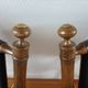 Pair of safari folding chairs in leather 1970-80
