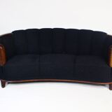 1930s Art Deco Curved Banana Sofa