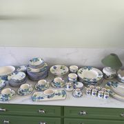 "Hortensia" table service from Luneville, earthenware, 80 pieces