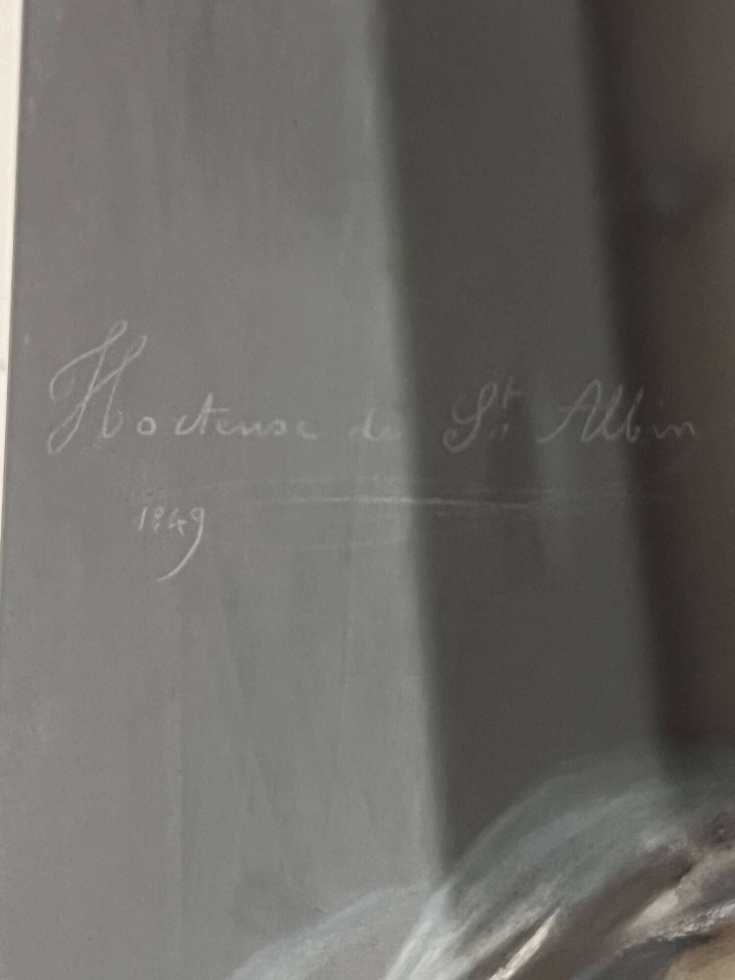 Portrait de femme au pastel, Hortense de Saint Albin 1849