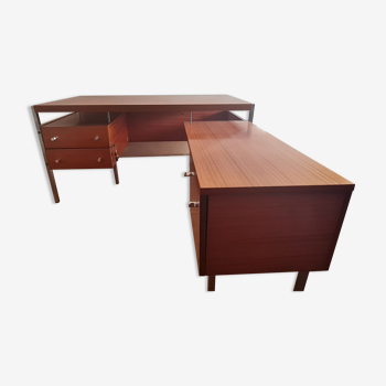 Bureau vintage bois massif