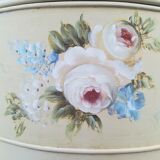 Half moon chest painted wooden