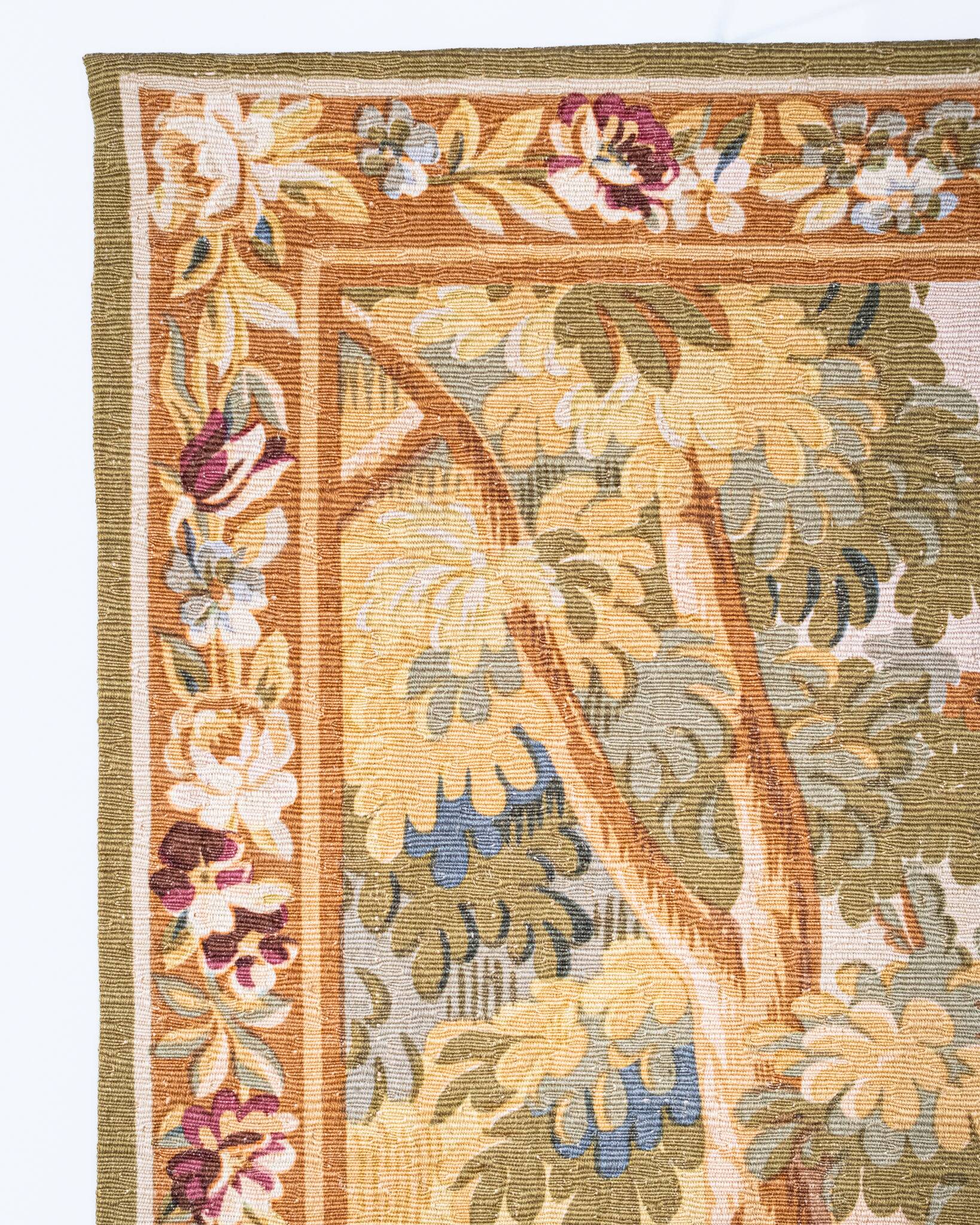 Verdure Tapestry, Robert Four Manufacture, Aubusson, 1980s