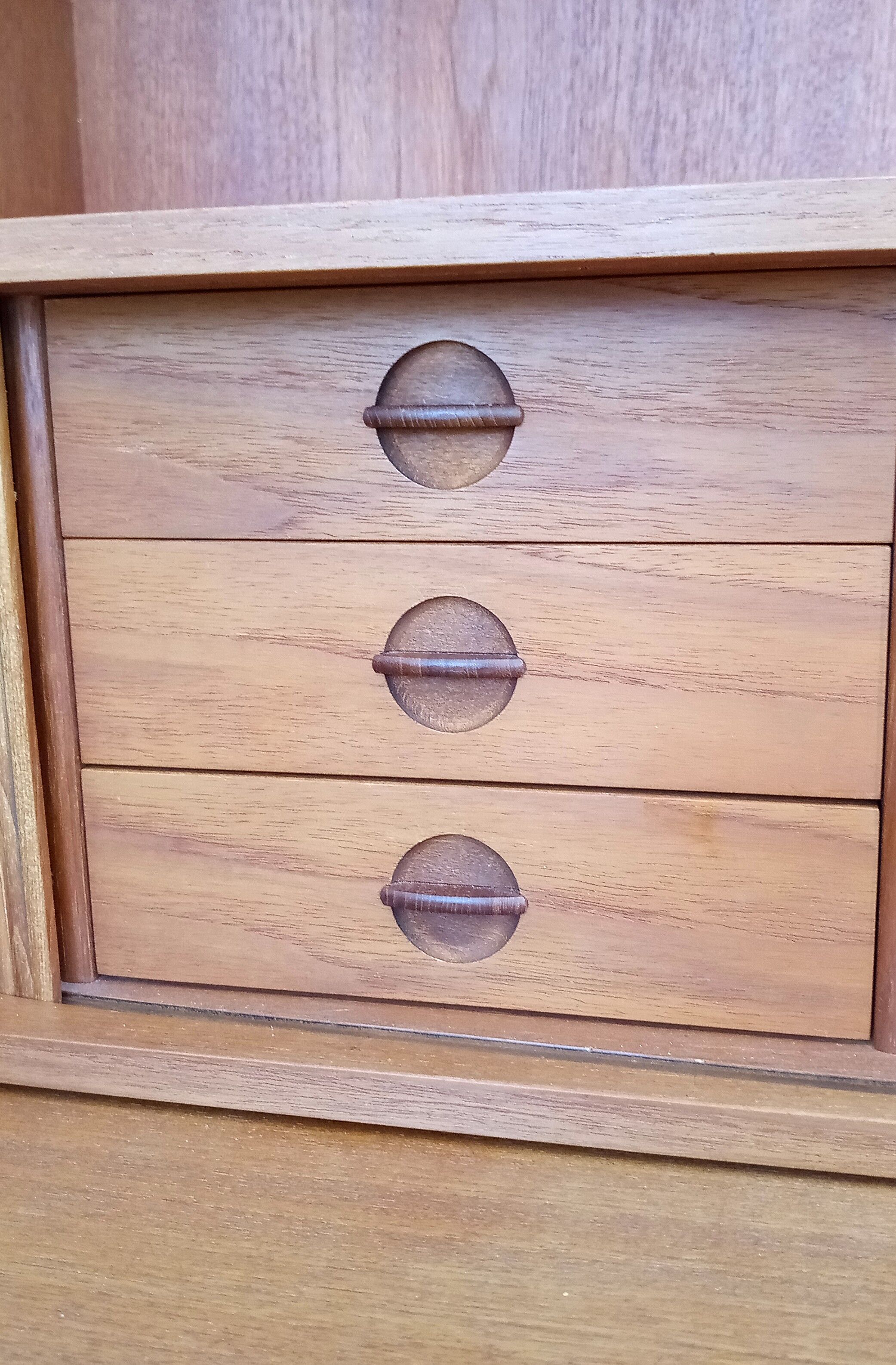 Secretary desk in teak by Johannes Sorth for BM mobler, denmark, 60s