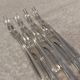 7 silver-plated metal snail forks by silversmith Alfenide, Paris pattern