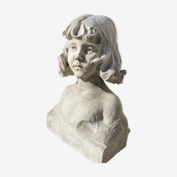 Bust Child in Platre