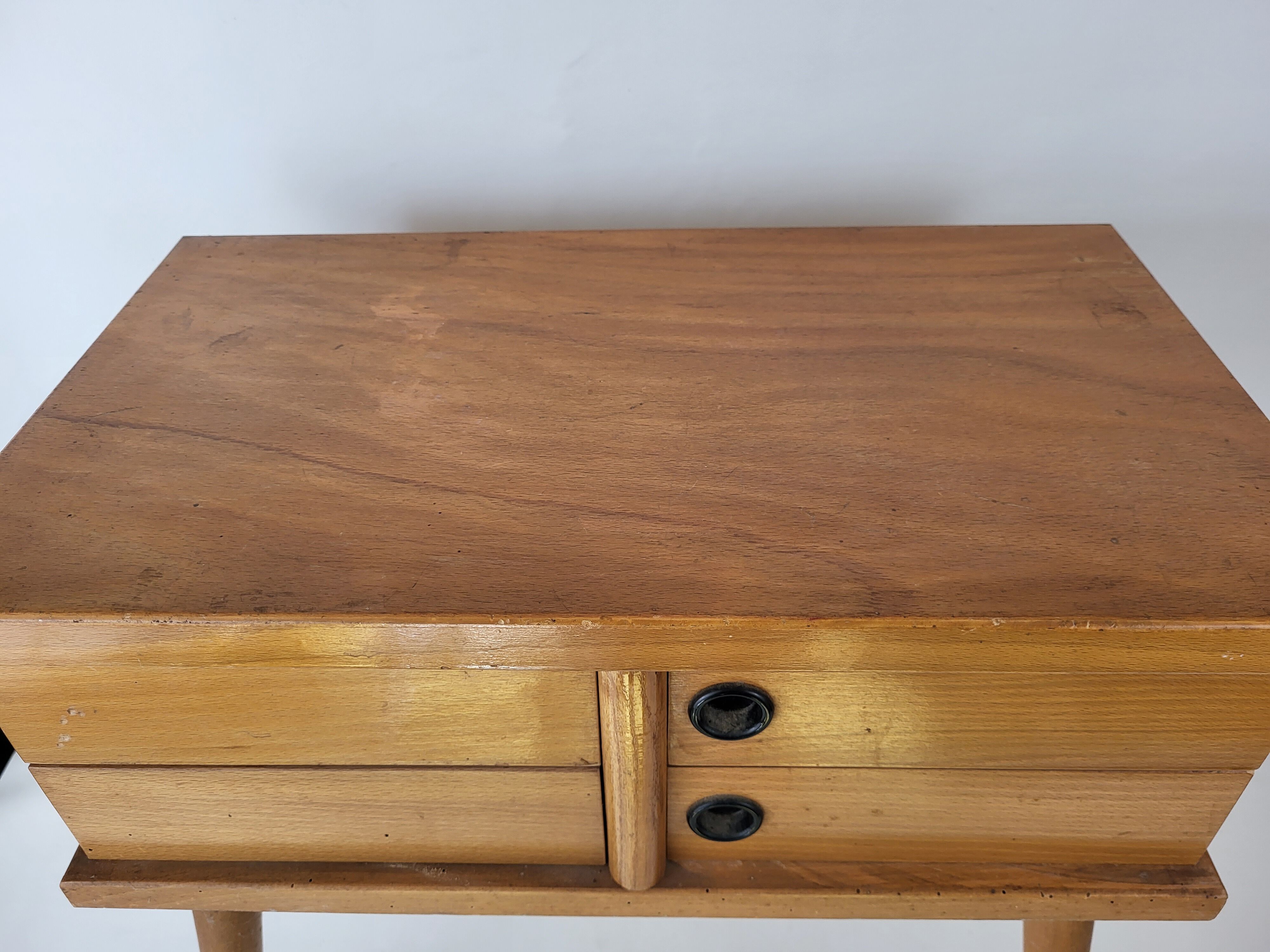 Worker with drawers feet spindle 60s Wood