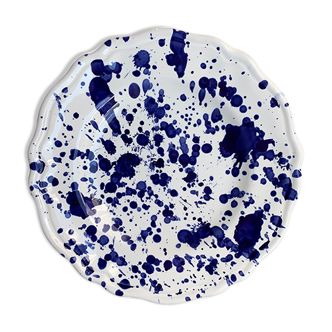 Plate blue dots 20 cm