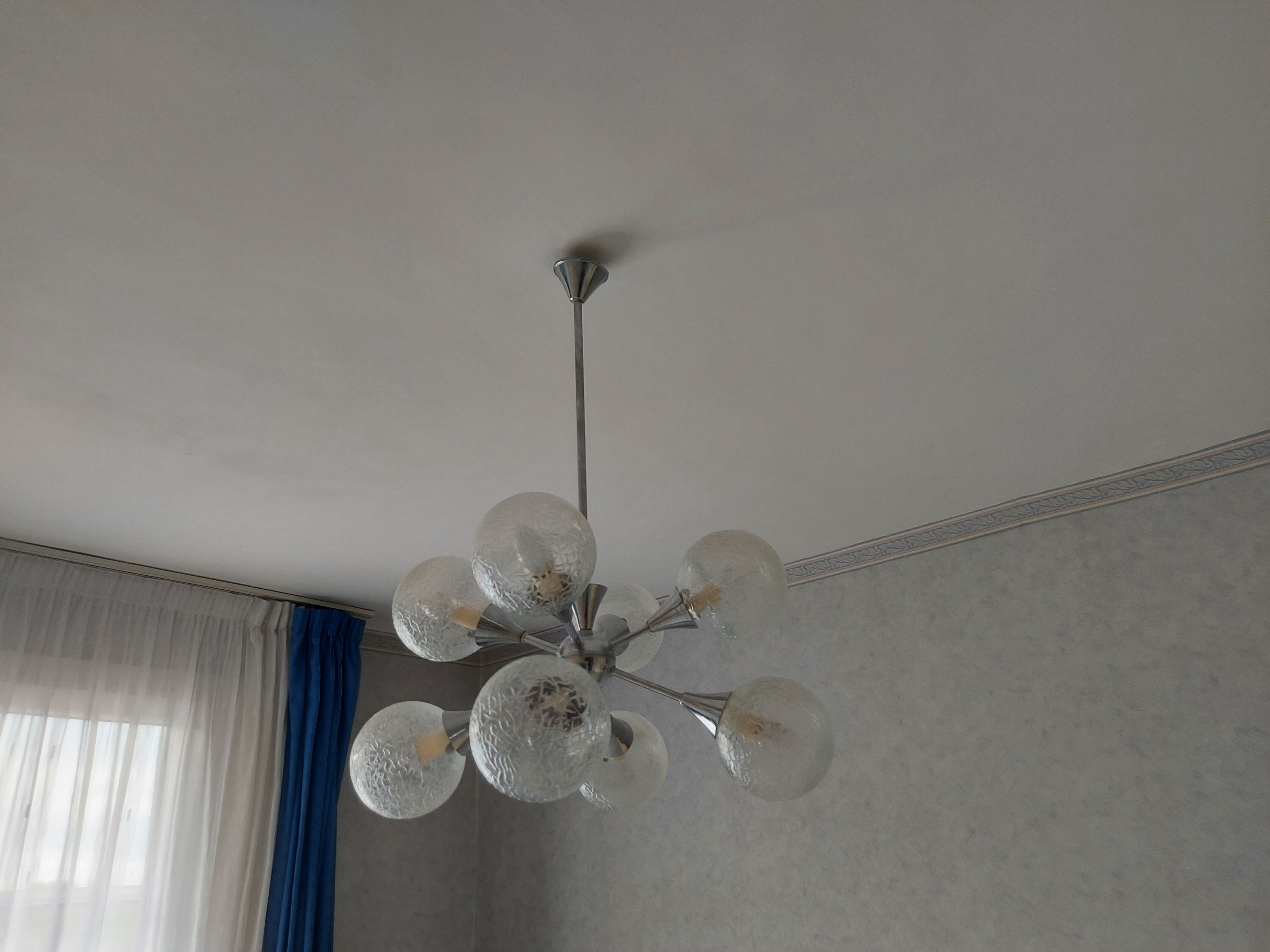 Vintage sputnik chandelier 70'S , 8 lights