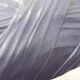 Purple vase, draped ribbons in relief