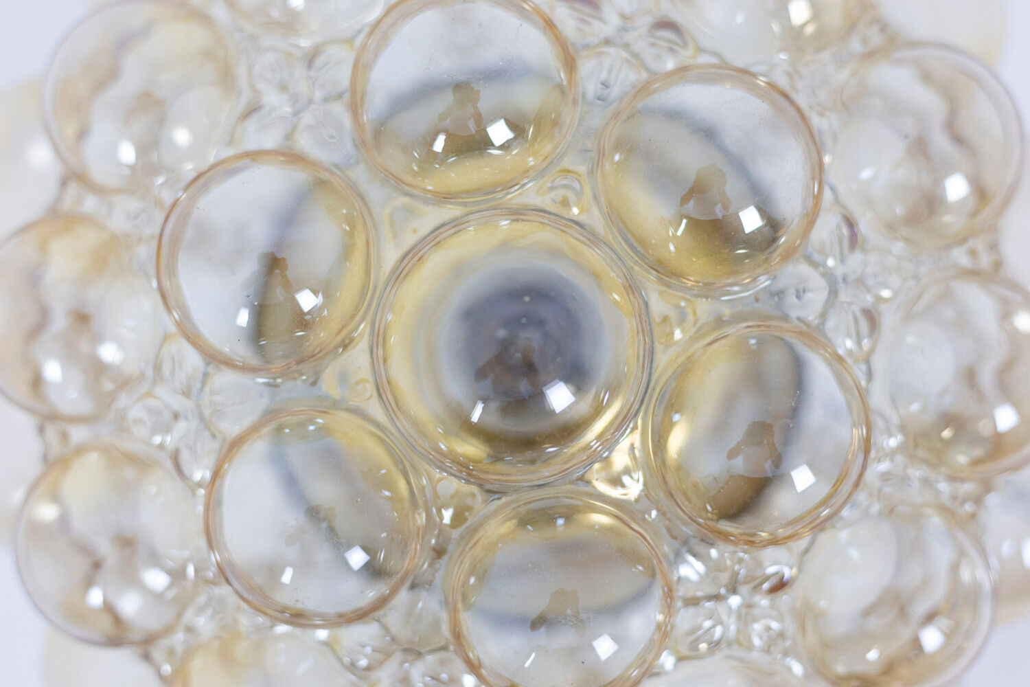 Glass luminaire, 1960s Helena Tynell for Glashütte Limburg