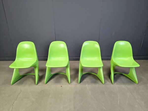 Ensemble de 4 chaises de salle à manger Casalino par Alexander Begge pour Casala, années 1970.