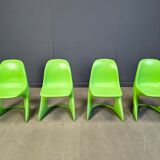 Set of 4 casalino dining chair by Alexander Begge for Casala, 1970s