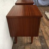 Pair of teak bedside tables 1950/1960