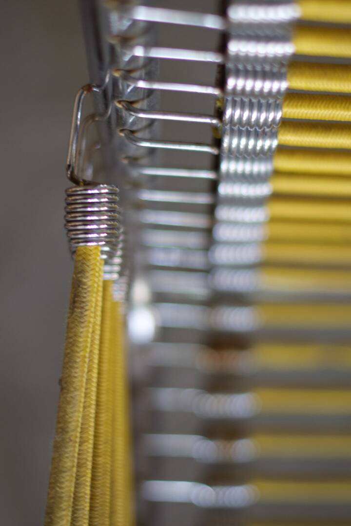 Two Rene Herbst Infabrica style Bungee armchairs