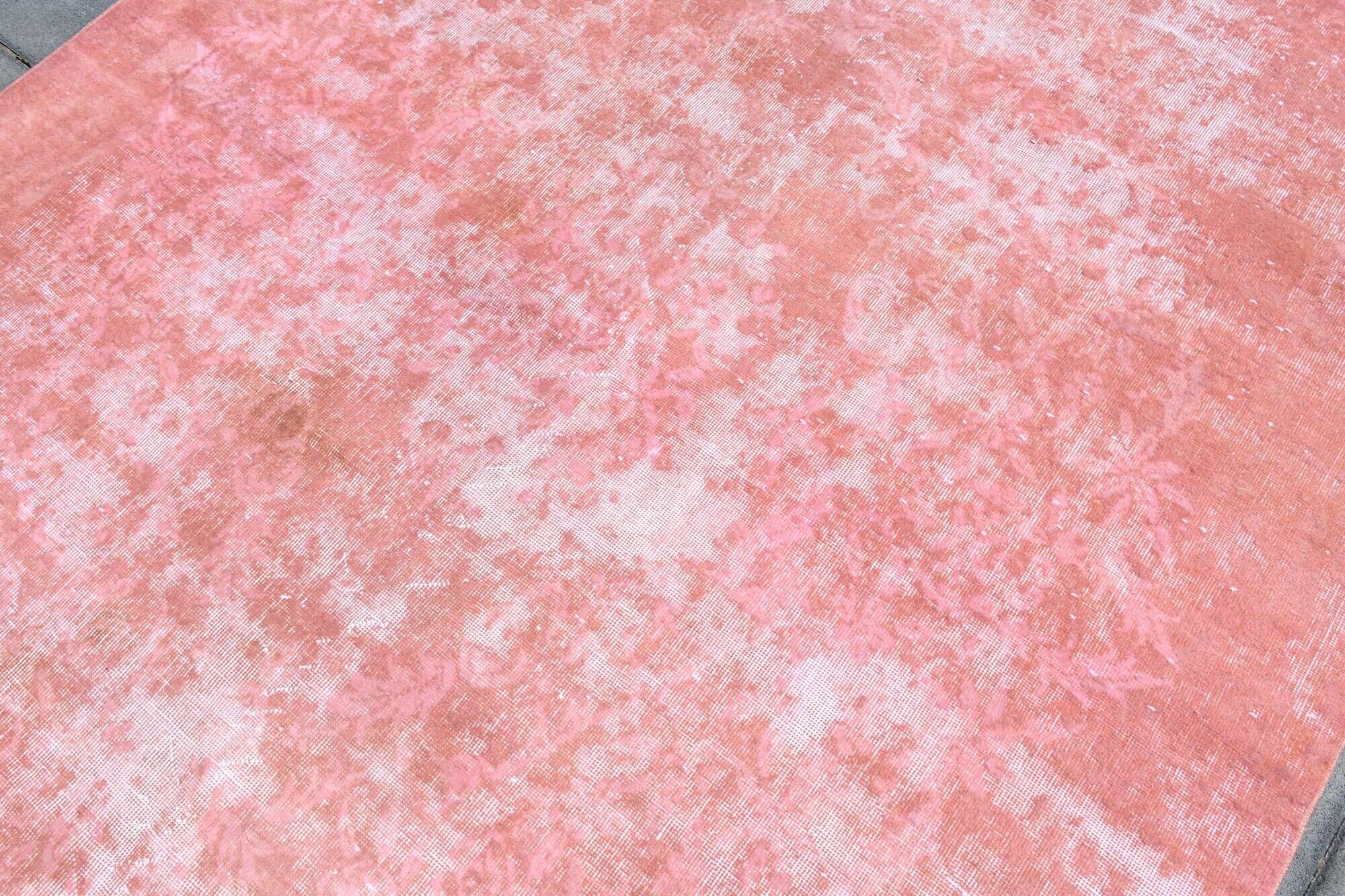 Dusty Pink Decorative Vintage Rug For Living Room, 210x325 Cm