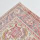 Tapis vintage turc classique rouge et crème