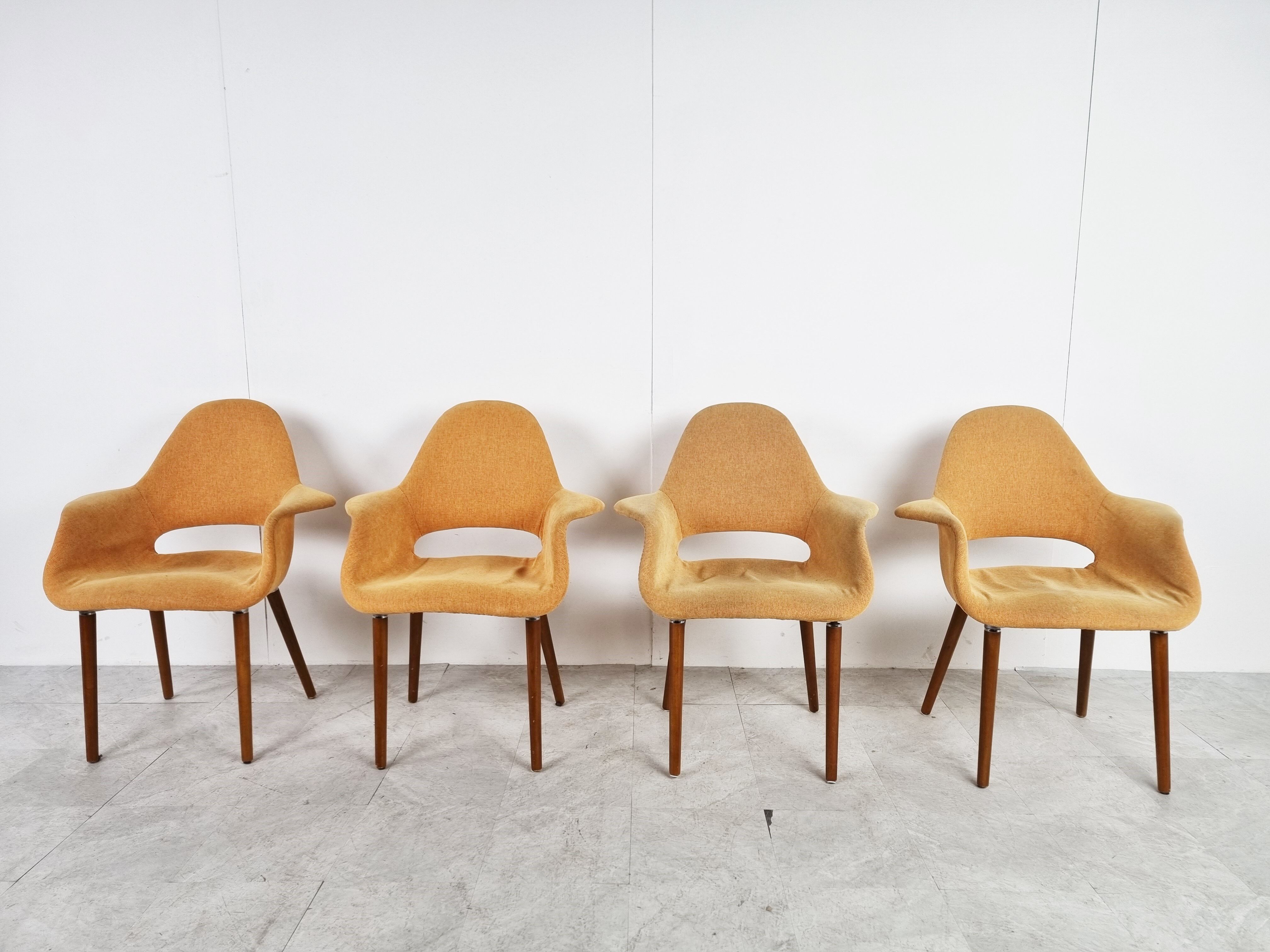 Vintage organic armchairs, 1970s
