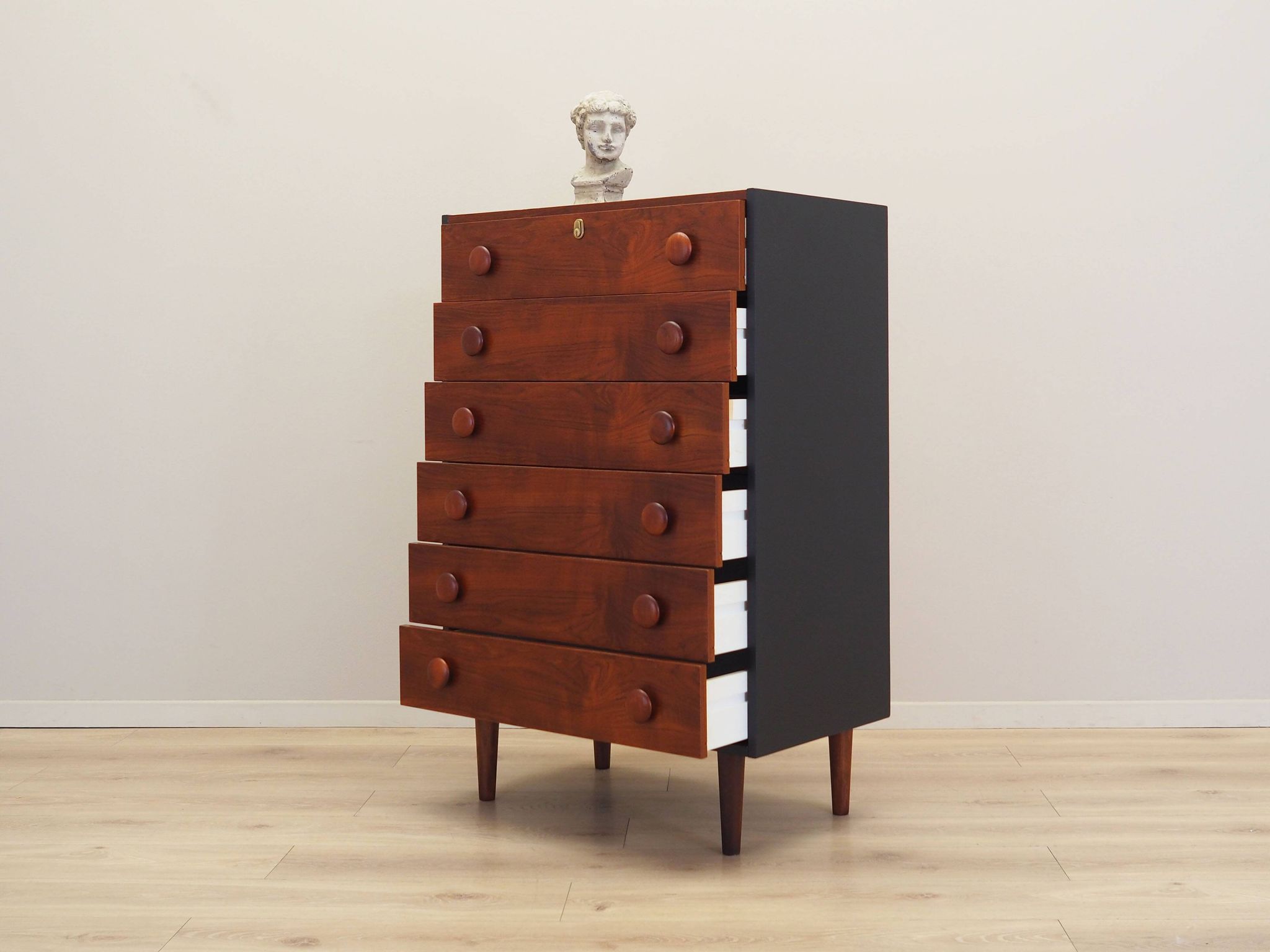 Teak chest of drawers, Danish design, 1970s, production: Denmark