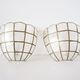 Pair of wall lamps in vintage mother-of-pearl shell shape