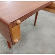 Danish round table by Oluf Th. Larsen Scandinavian teak vintage 1960