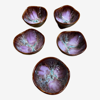 Ensemble de 5 bols en céramique de Vallauris