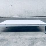 Postmodern Italian Carrara Marble Low Coffee Table, 1970s