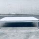 Postmodern Italian Carrara Marble Low Coffee Table, 1970s