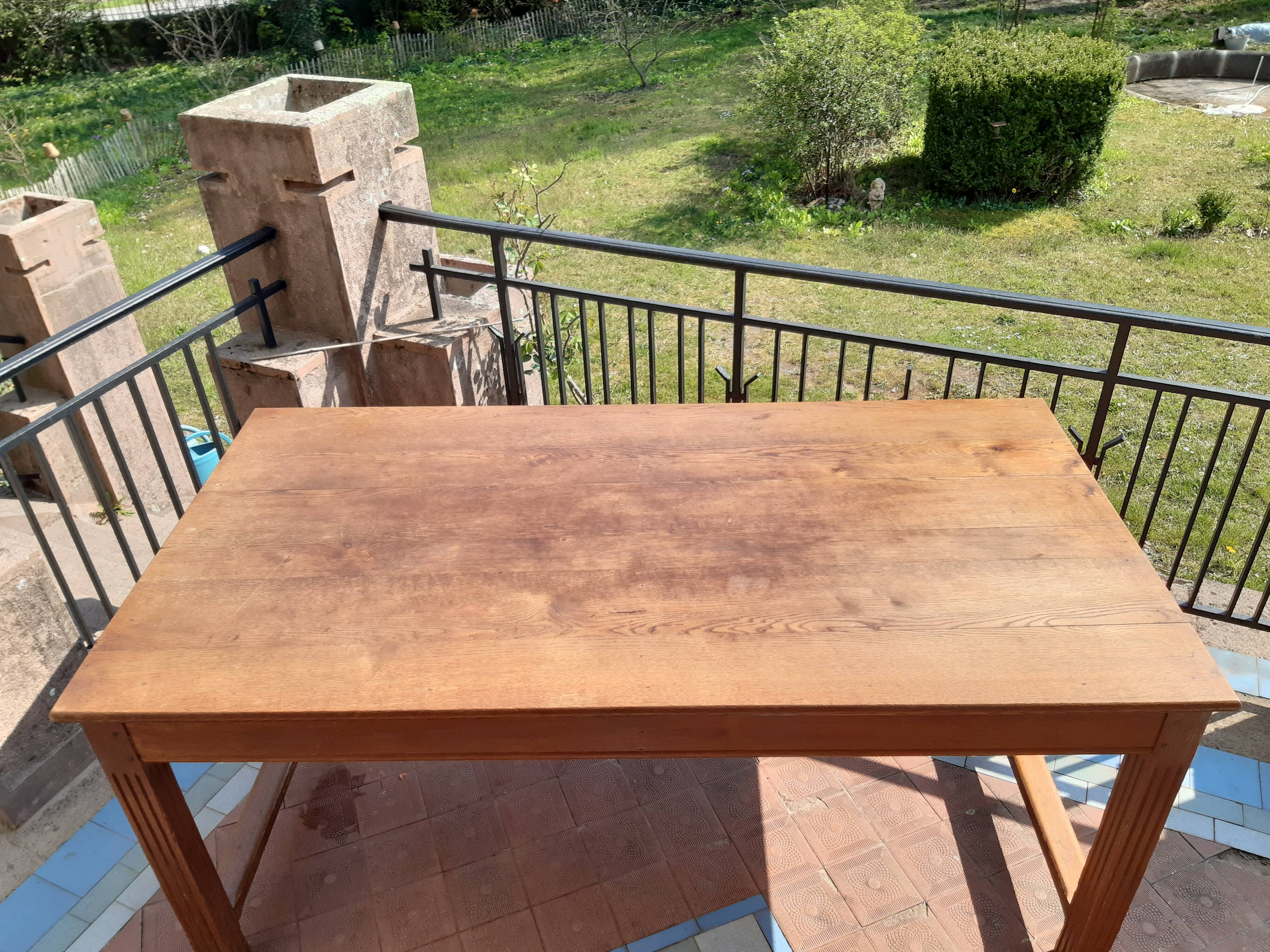 Large oak table circa 1940