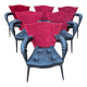 6 Scarabas chairs model André T designed by Bofek Sipek