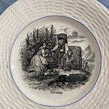 12 talking plates by Digoin