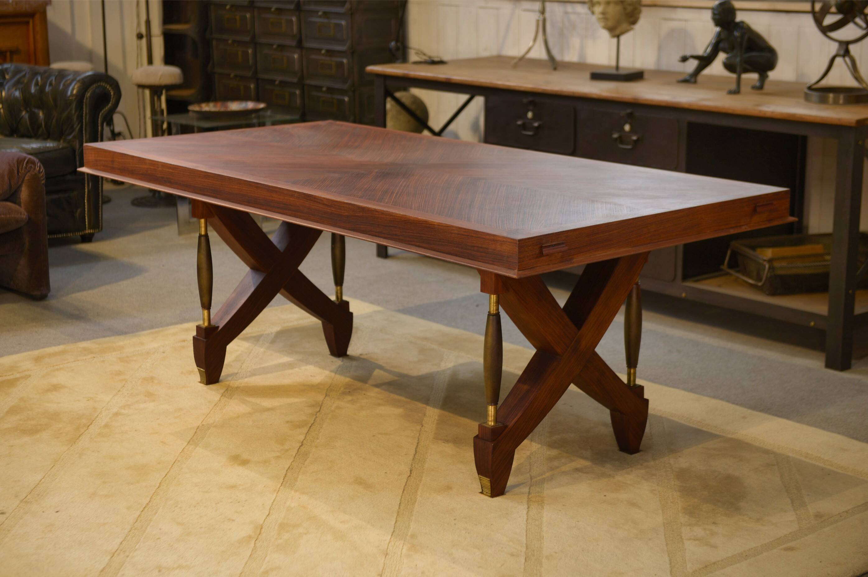 Table art déco en palissandre 1930