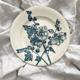 Antique ironstone plate "Tremières" Salins