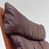 1960’s, Norwegian design, "Siesta" lounge chair by Ingmar Relling, leather, bentwood.