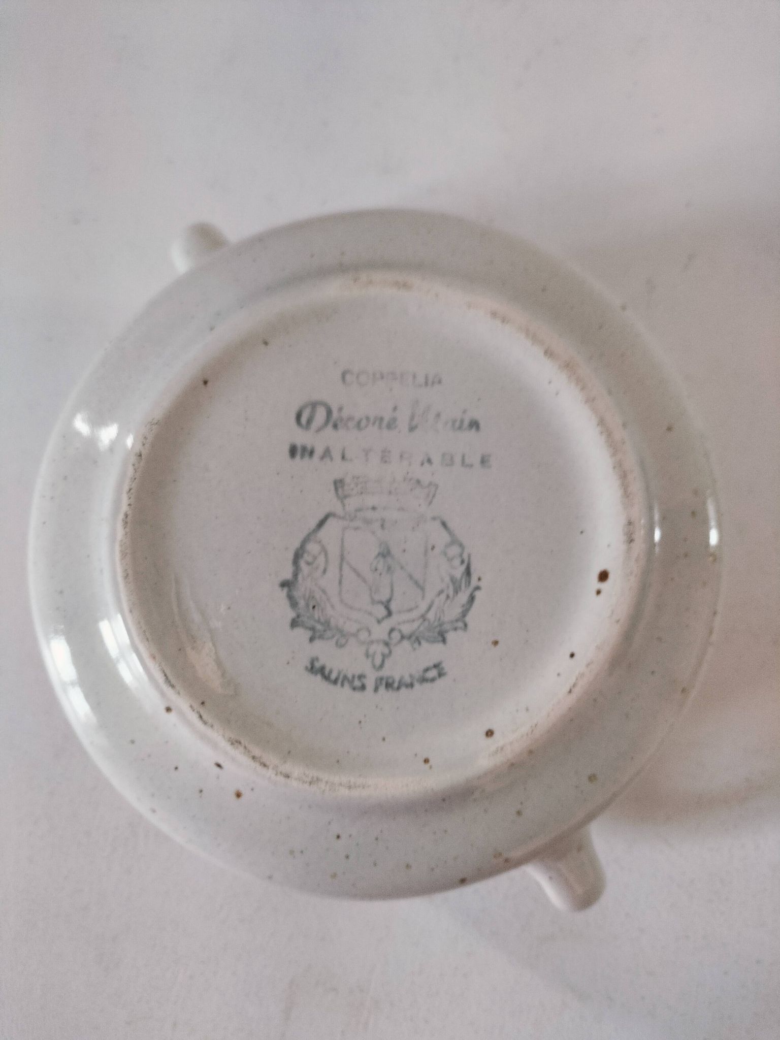 Vintage Salins soup bowl – Coppelia model – hand-decorated